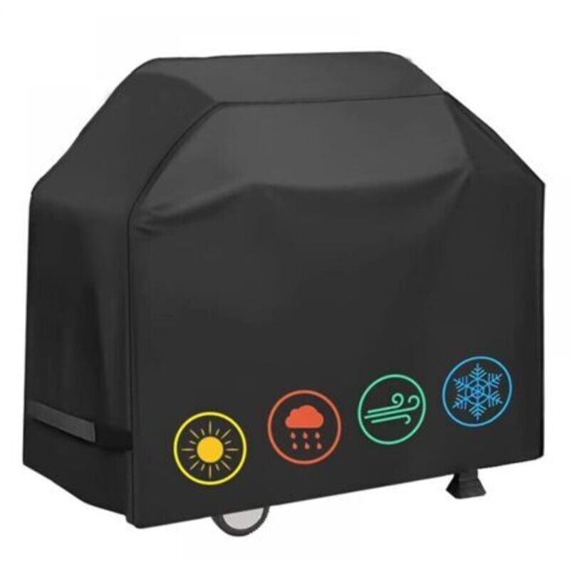 Grillabdeckung Outdoor, BBQ Schutzhülle Wasserdicht, 210D Oxford Schutz Gasgrill, Rechteckige Grillabdeckung Outdoor (145x61x117cm)--TRIMEC