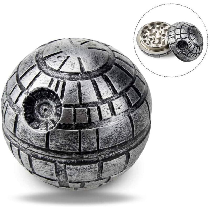 Grinder für Gewürze, Tabak, Kräutermühle Crusher mit Pollenfänger, Kriegsmühle mit Gewürzmühle