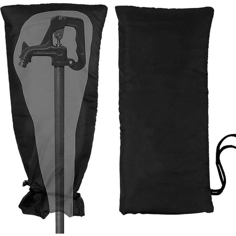 Große Outdoor-Wasserhahn-Abdeckung für den Winter, verdickter, frostsicherer, wasserdichter Outdoor-Wasserhahn-Schutz, 51 x 20 cm, wiederverwendbar,