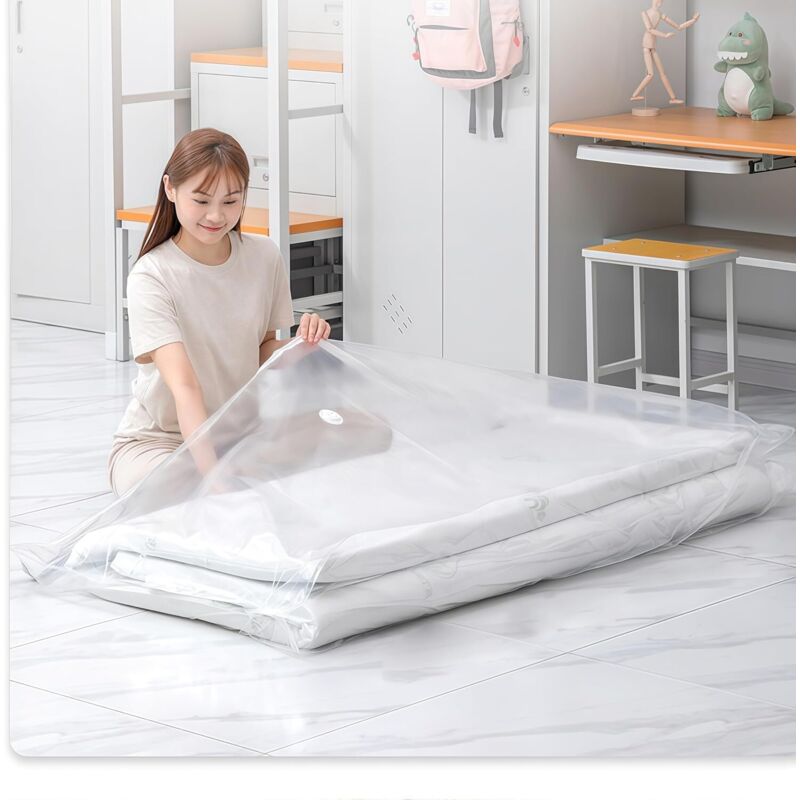 Große Vakuum-Aufbewahrungsbeutel, wasserdicht, wiederverschließbar, platzsparend, für Matratzen, Kleidung, 80 % komprimierte Matratzen, (220 x 100 cm)