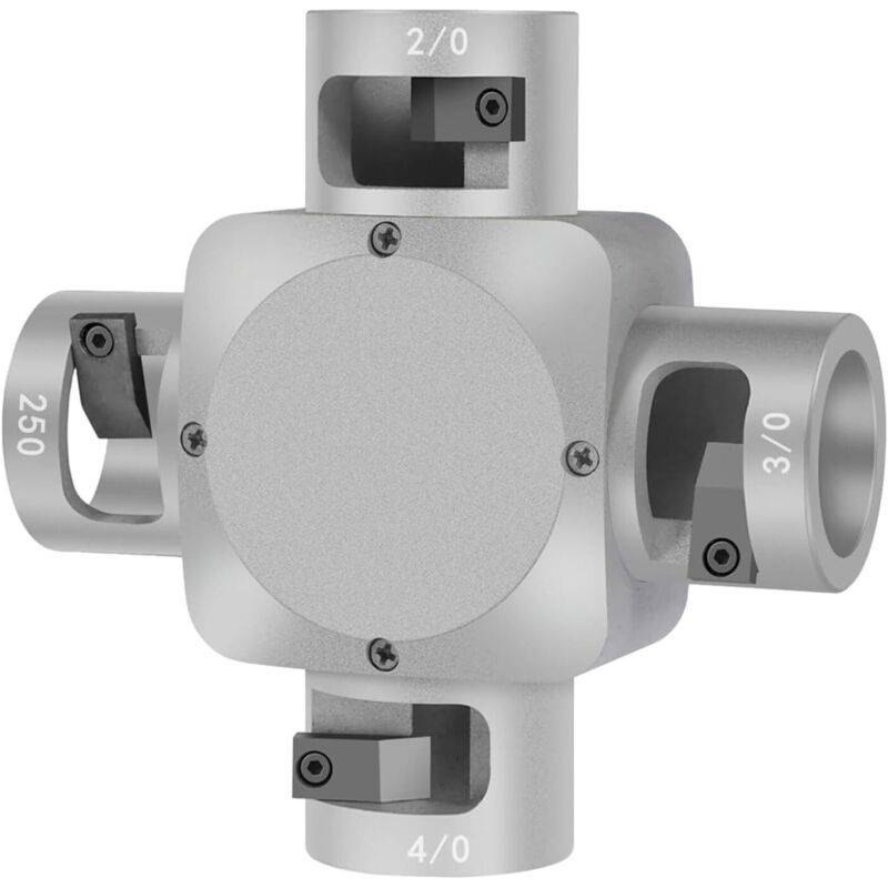 Großer Kabelablöser, großflächige Drahtendisolierung und großer runder Kabelschlitz, 4-in-1-Kabelablösewerkzeug aus Aluminiumlegierung für 350 MCM,