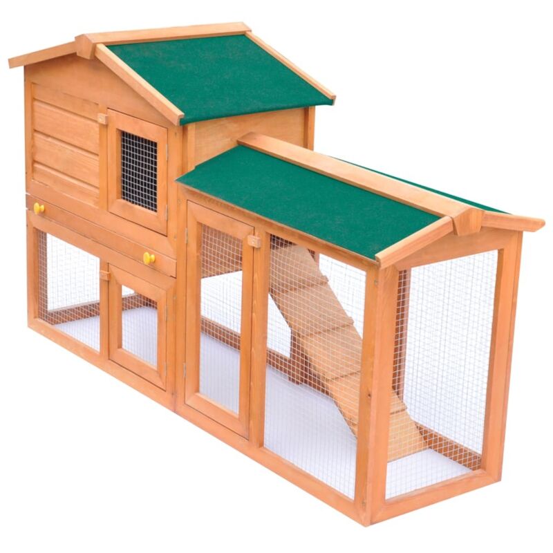 Kaninchenstall Groß Holz - Vidaxl