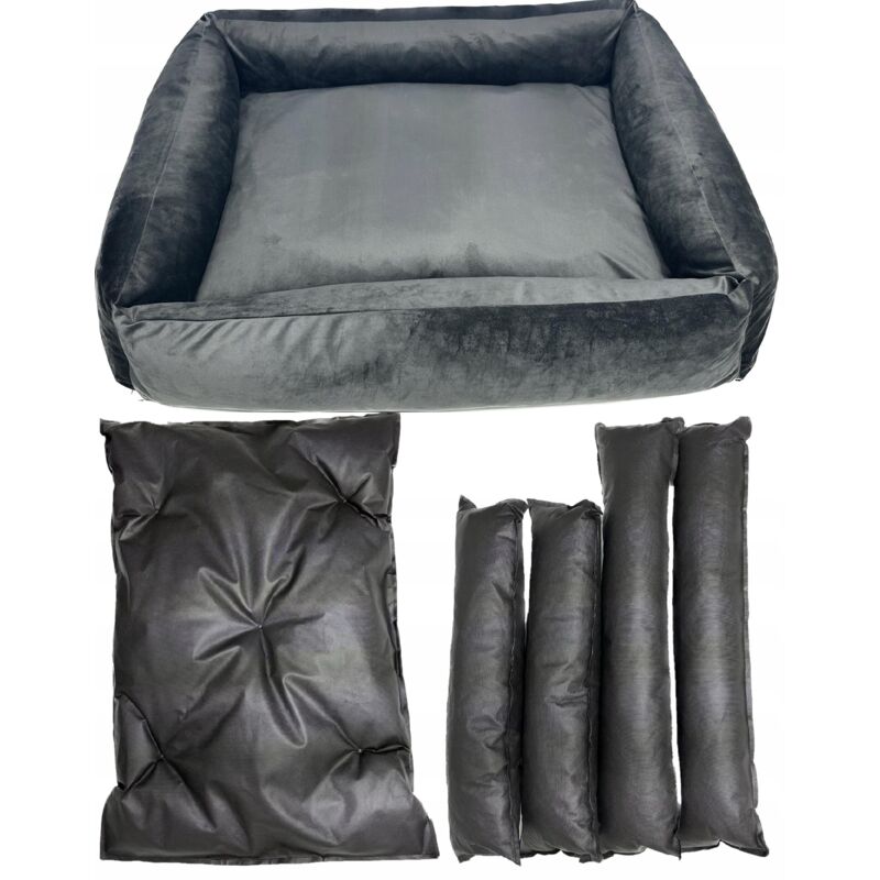 Grosses Hundebett Hundebett 120 X 90 Abnehmbarer Velours