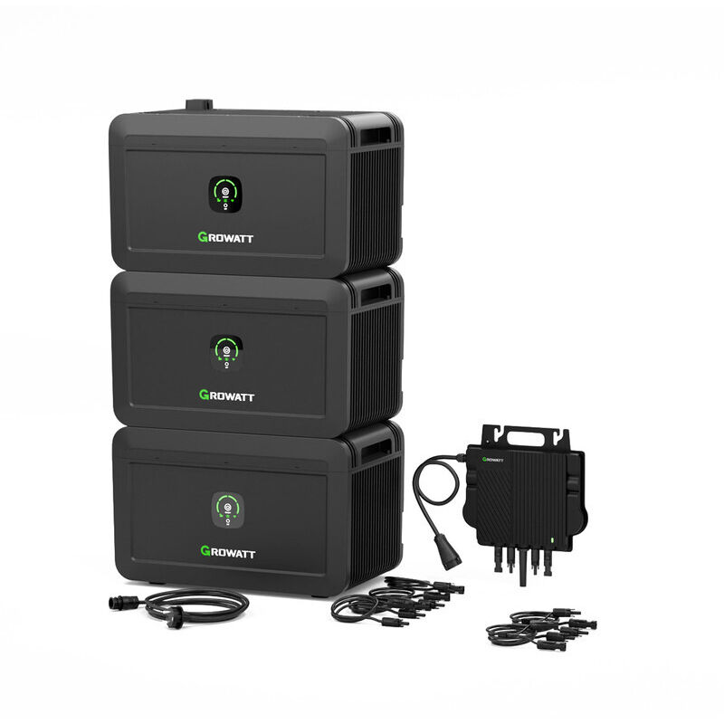 Growatt NOAH 2000 und NEO-800M-X 800W Mikro-Wechselrichter,6144Wh Speicher für Balkonkraftwerk,Balkonkraftwerk Speicher mit 1800W