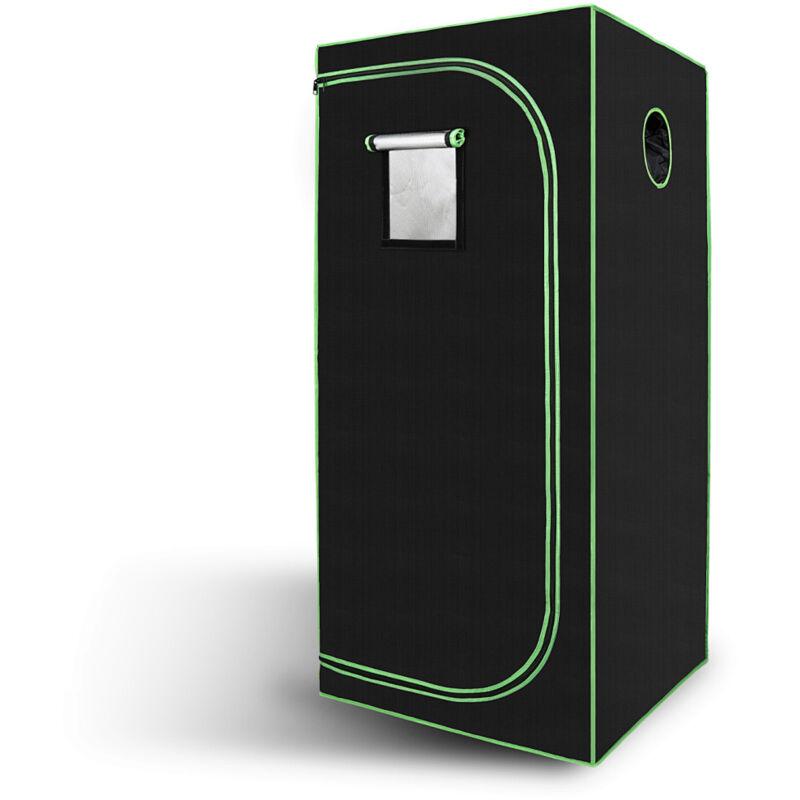 Growbox Beobachtungsfenster Gewächshaus Growzelt Indoor Pflanzenzelt 80x80x180CM