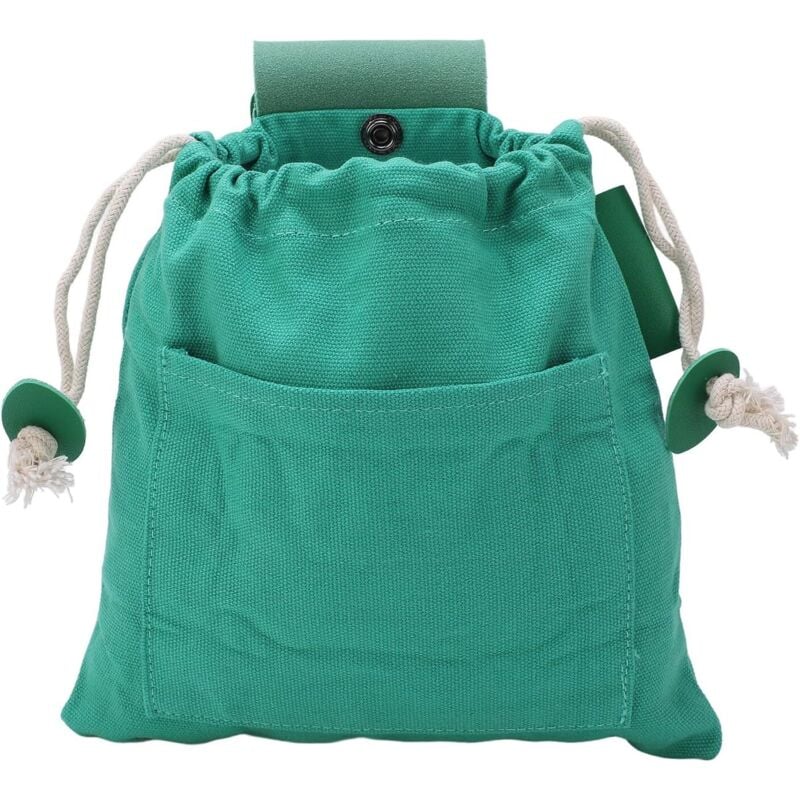 Grün) Lebensmittel-Sammelbeutel für den Außenbereich, Lebensmittel-Sammelbeutel aus Leder und Canvas, faltbarer Lebensmittel-Sammelbeutel,