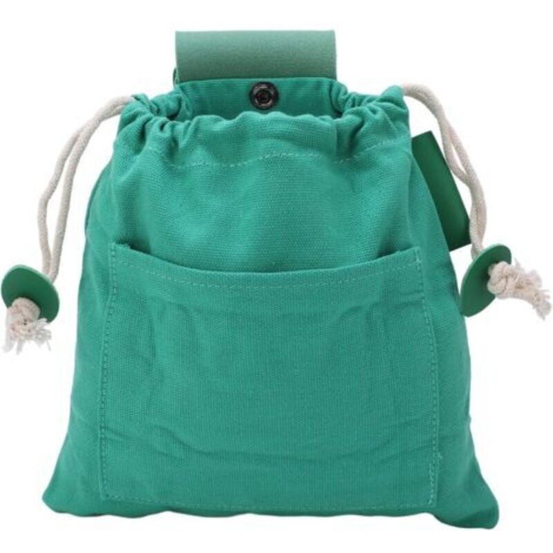 (Grün) Outdoor-Sammelbeutel für Lebensmittel, Canvas-Leder-Sammelbeutel für Lebensmittel, faltbarer Sammelbeutel für Lebensmittel,