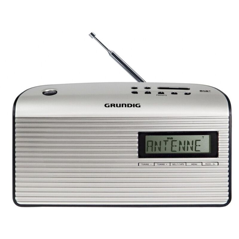 Music 7000X Dab+ - Tragbares Radio für unterwegs oder zu Hause, UKW-Radio, großer Bildschirm, einfache Bedienung, Senderspeicher de, Weckerradio,