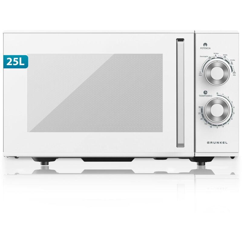 Mikrowelle mit/ohne Grill, 205 Liter, 900W + 1000W Grill 20MG 5-6 Stufen de Leistung, 3 Kombinationsmodi, Timer 30 min, Farbe White (ohne Grill)