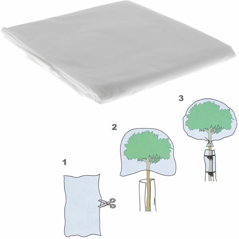 Gt Garden - Wintervlies für Pflanzen, 1,6 x 10m (Grammatur 17 g/m 2 ) für sicheres Pflanzen-Überwintern, Pflanzenschutz