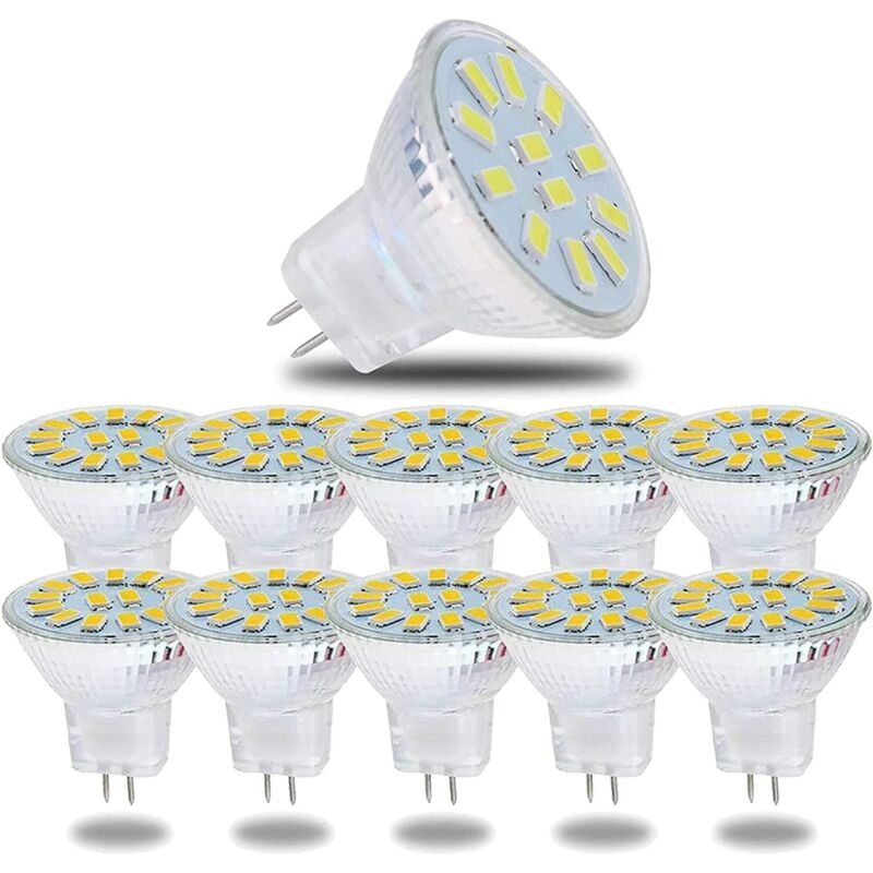 GU4 MR11 LED-Lampen, 5 W, 12 V, 400 lm, 15 LED-Perlen, 5730 SMD, entspricht 40 W Halogen, MR11 LED-Strahler für Zuhause, Landschaftsbeleuchtung, 120°