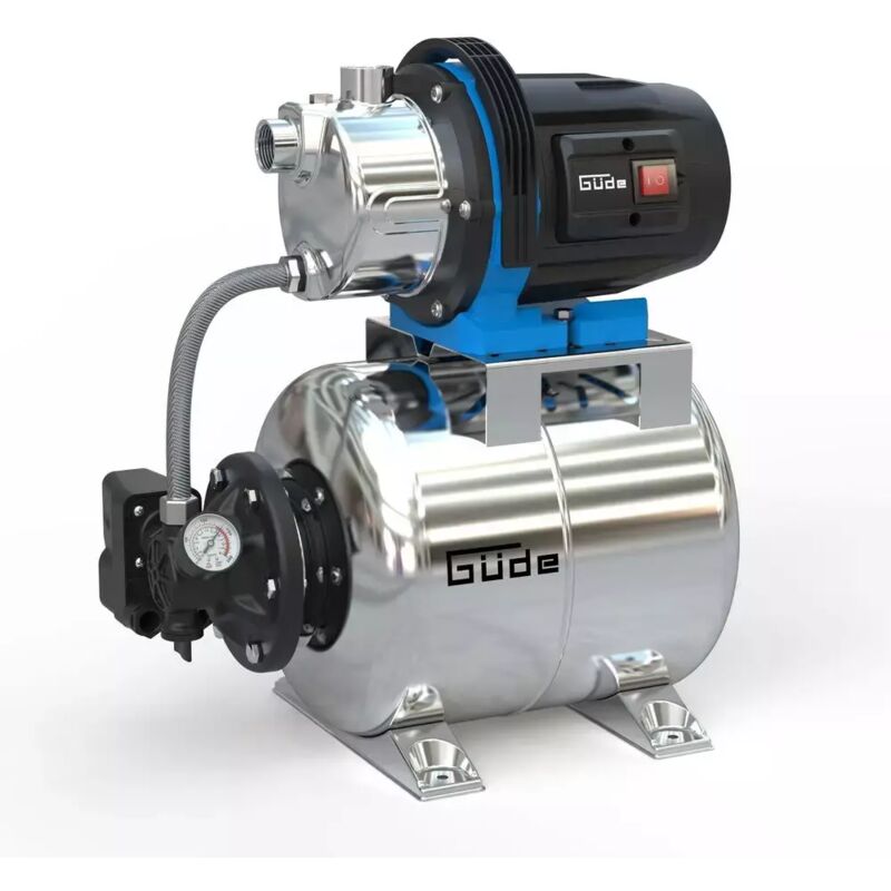 Guede - Güde Hauswasserwerk hww 1000 es, 3800l/h, Druckschalter, Edelstahltank