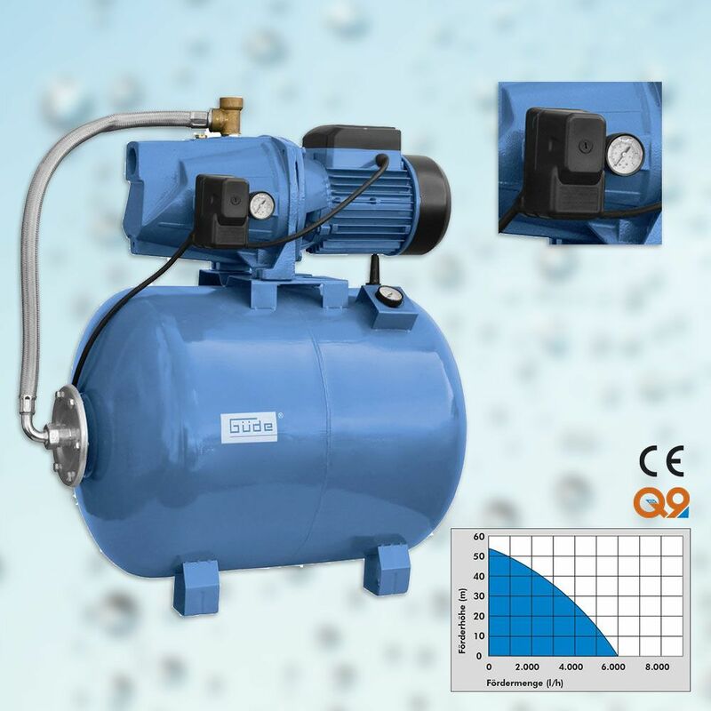 Güde - Hauswasserwerk hww 2100 g mit 100l Druckkessel Automat Wasser Haus Pumpe