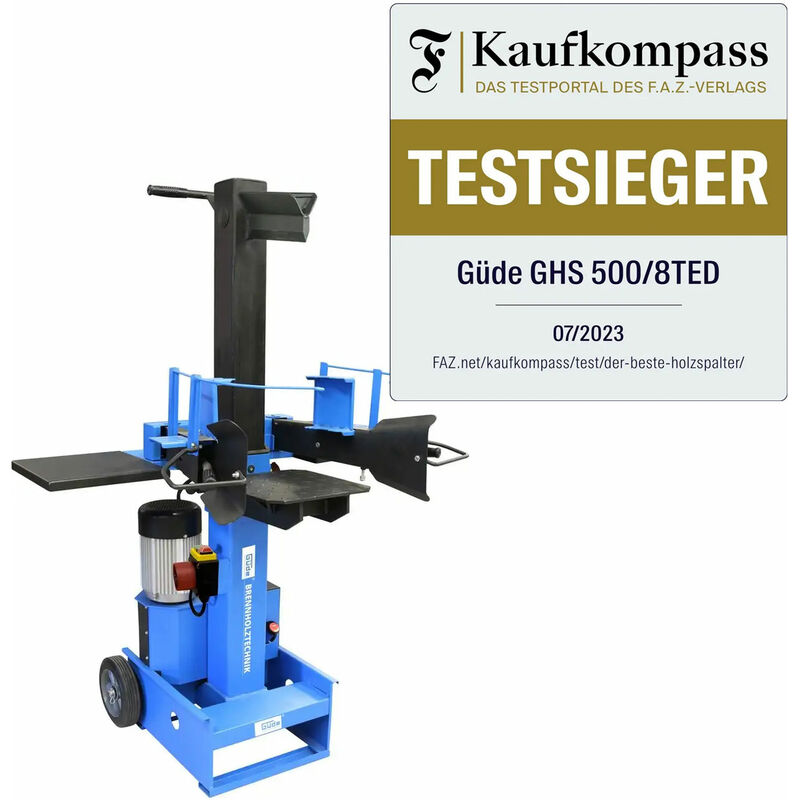 Güde - Holzspalter ghs 500-8 ted Brennholz Spalter 8 Tonnen Kurzholzspalter