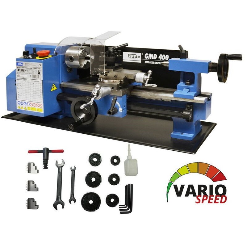 Güde Mini Drehmaschine Drehbank Metalldrehbank Metalldrehmaschine GMD 400