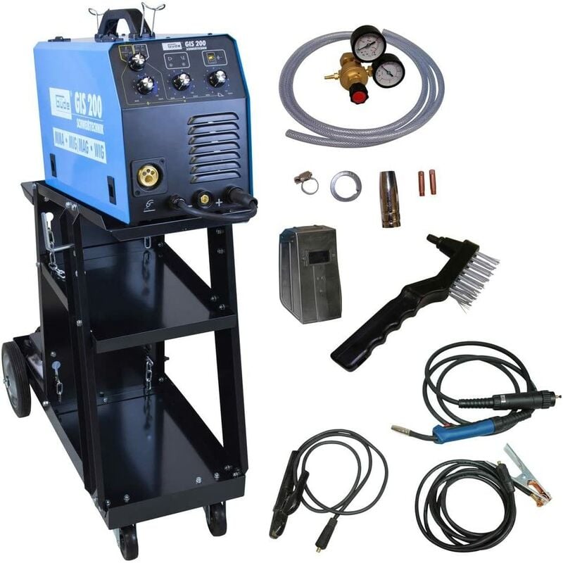 Güde Inverter Schweißgerät GIS 200 Schutzgasschweißgeät WIG-Schweißgerät