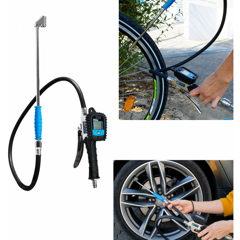 Digitaler Reifenfüller V12 Füller Luftdruckprüfer Reifenfüllgerät Reifen - Güde