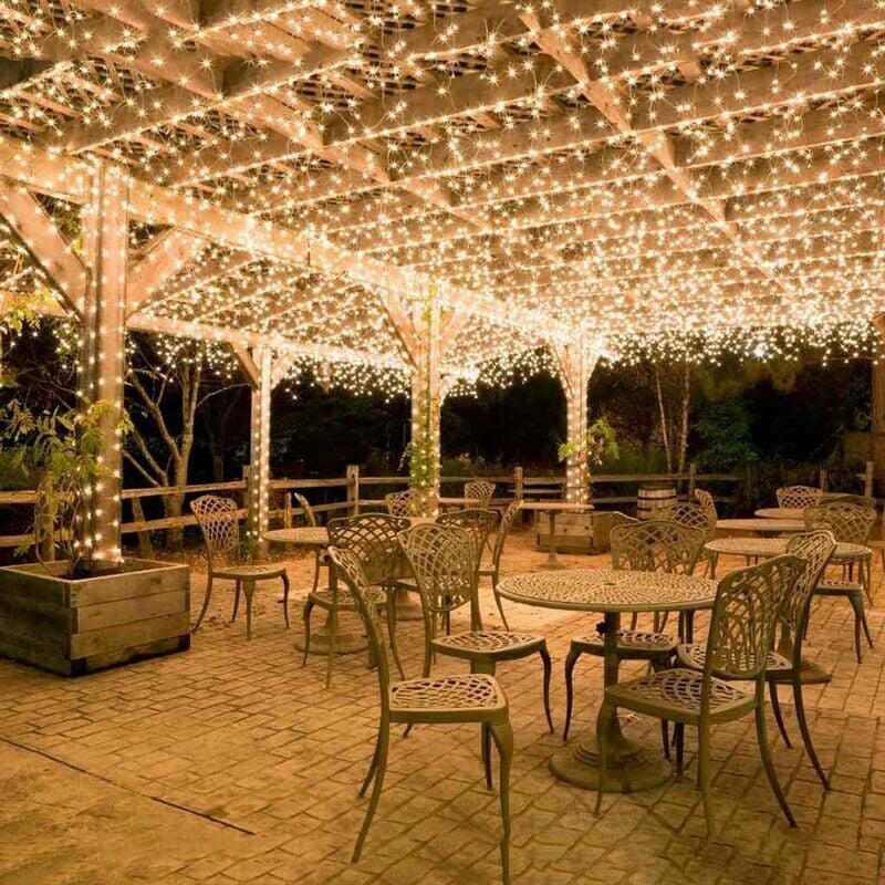 Lichterkette Karneval Hochzeit Outdoor Garten Innenbeleuchtung - 50M 400 LED