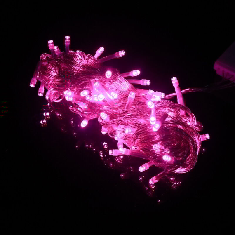 LED-Lichterkette, blinkende Lichterkette, dekorative Lichterkette, kleine Laternen, Schleierkraut, Weihnachtsbeleuchtung (6 Meter, 40 Lichter,