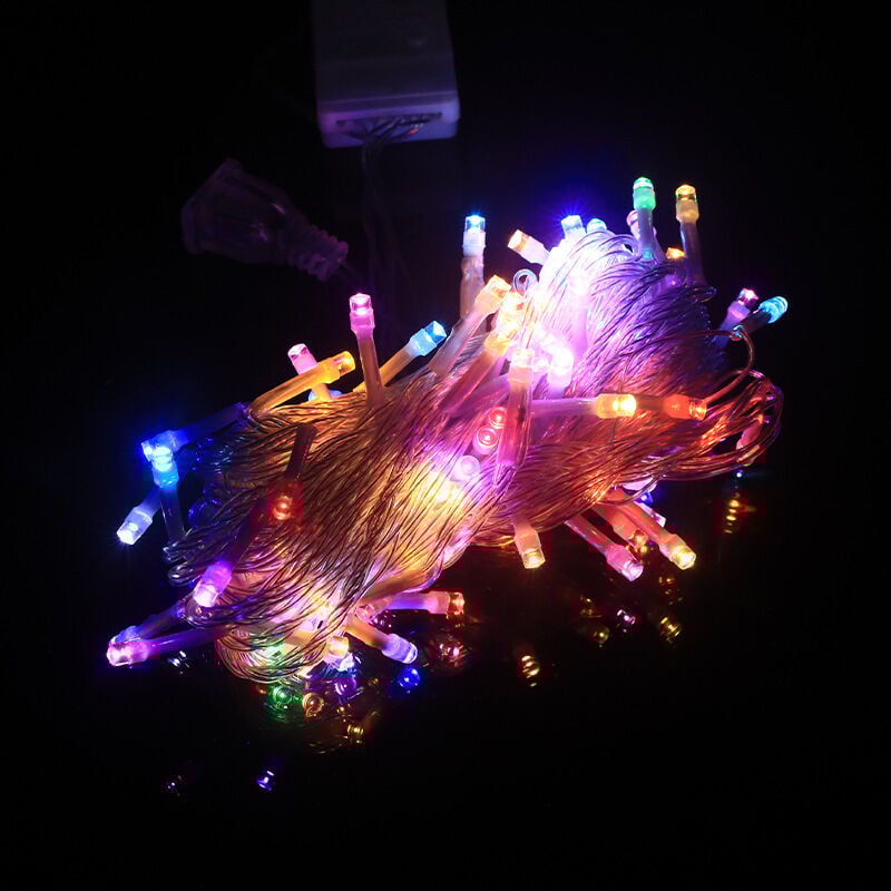 LED-Lichterkette, blinkende Lichterkette, dekorative Lichterkette, kleine Laternen, Schleierkraut, Weihnachtsbeleuchtung (Batteriemodell, 3 m, 20