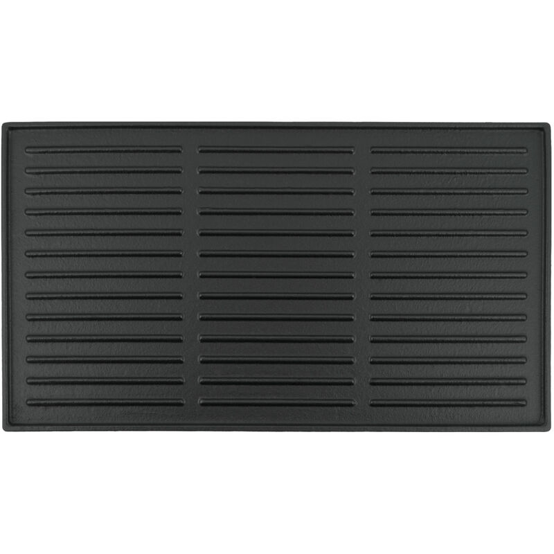 Gusseisen Grillplatte 44 x 24,5 cm, passend für Gasgrill, Holzkohlegrill, Grillzubehör - Bbq-toro