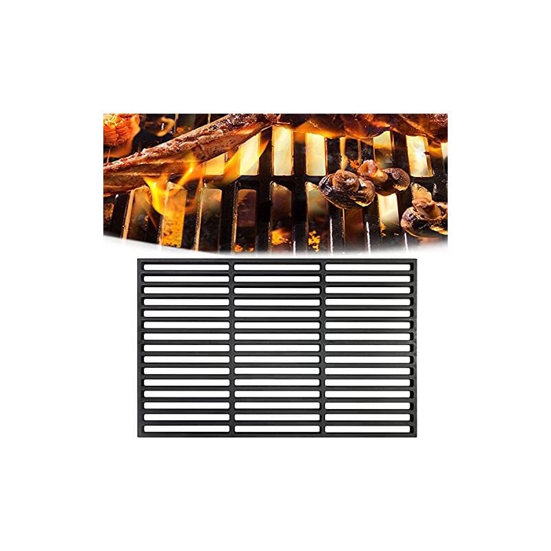 Naizy - Gusseisen Gussrost Grillrost für bbq, Holzkohlegrill, Gasgrill Grillgitter Emailliert Grillroste Grill Zubehör【42 x 28 cm】
