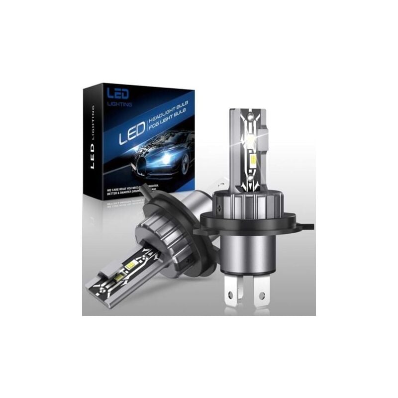 H4-LED-Lampe, 20 W, 6000 K, 12 V, Kaltweiß, H4, IP68, wasserdichte LED-Lampe, H4-Autoscheinwerferlampen, Ersatz-Autolampen für Halogenlampen und