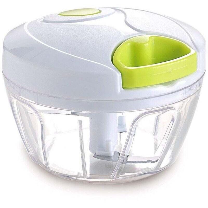 Manueller Zerkleinerer für Gemüse, Obst, Nüsse, Zwiebeln, Handzerkleinerer, Mixer, Mixer, Küchenmaschine (2 Tassen)