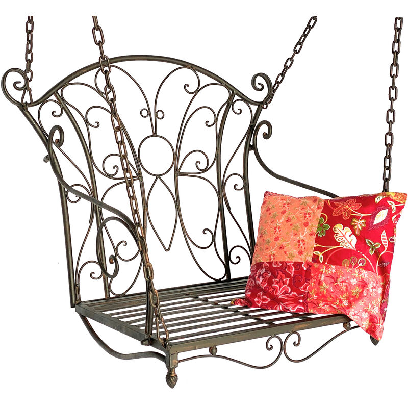 Hängesessel Metall Garten 18811 Hängestuhl Hängeschaukel Schaukel Hängebank Gartenschaukel Hollywoodschaukel