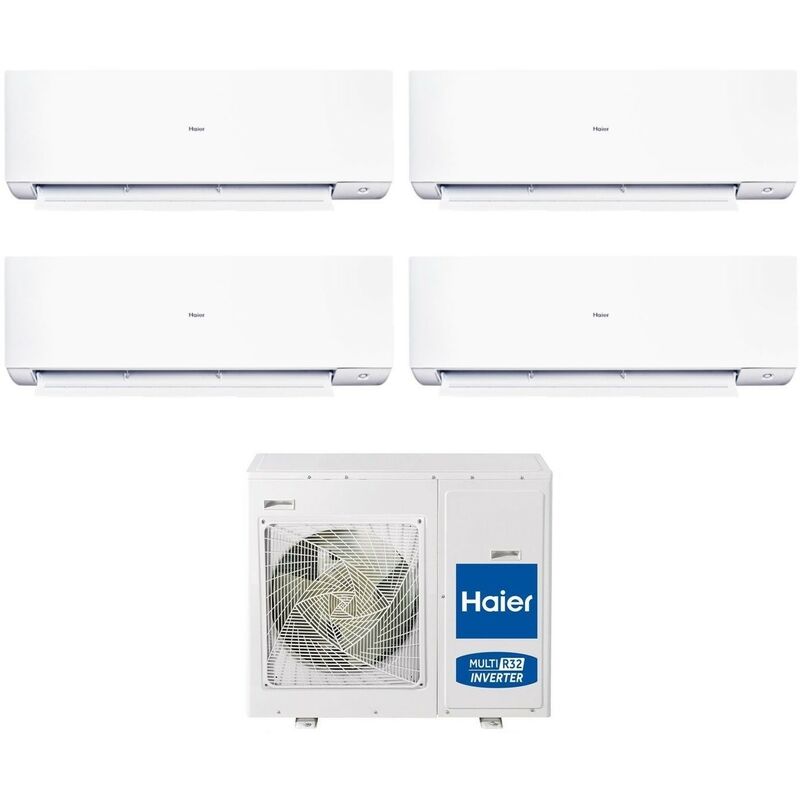Quadri Split Inverter-Klimagerät expert Serie 7+7+12 mit 4U75S2SR5FA R-32 Wi-Fi Integrated 7000+7000+12000 - Haier