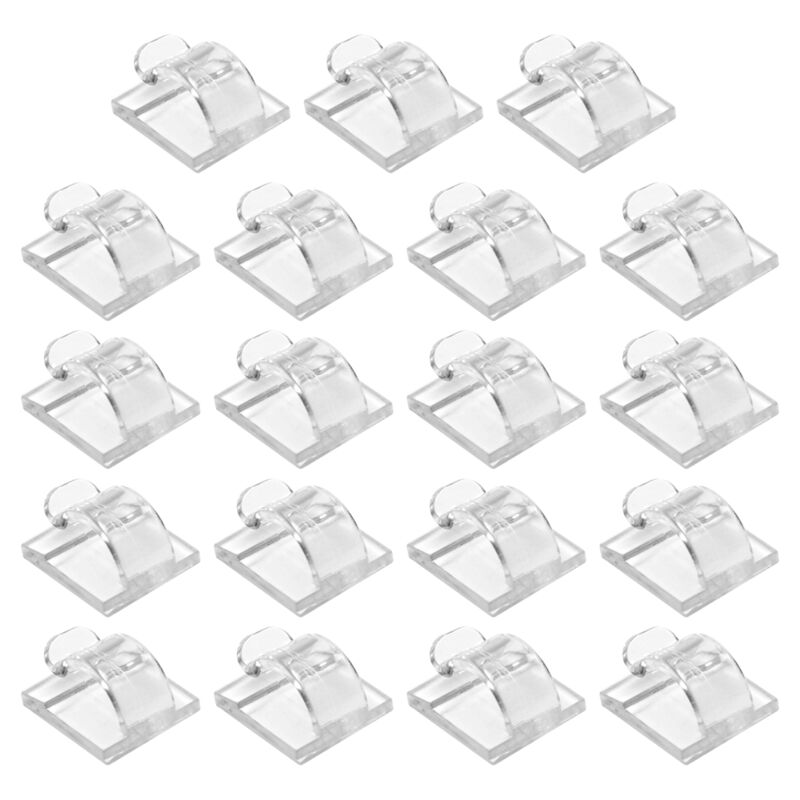 Haken für Lichterketten-Clips im Freien, 15er-Pack, transparenter Lichthaken mit wasserfester Kleberückseite