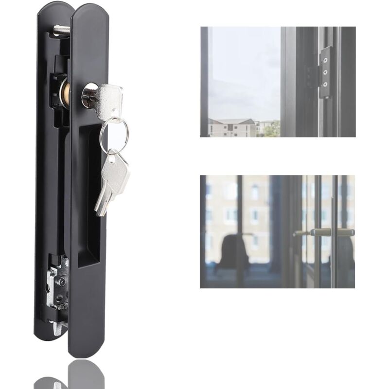 Hakenschloss für Türen und Fenster, Hakenschloss für Schiebetüren und -fenster, geeignet für Häuser, Hotels, Wohnungen, Büros und Schiebefenster.