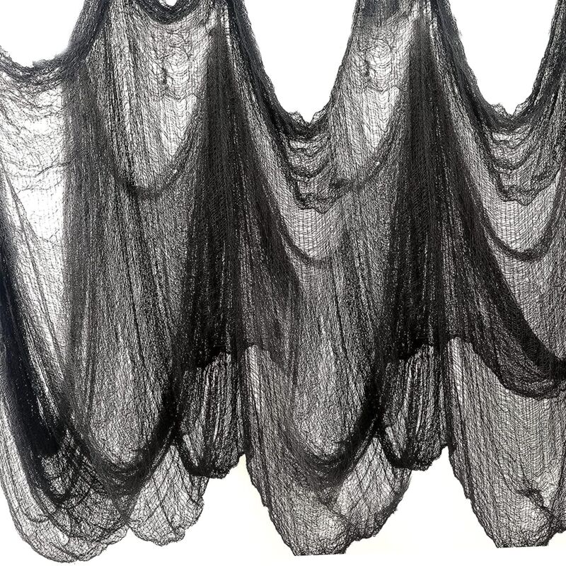 Bluedeer - Halloween Deko Stoff,800cmX200cm Halloween Tischdeko Dekostoff Für Halloween Party Dekoration,Spuk Spukhäuser Dekor,Veranden, Fenster