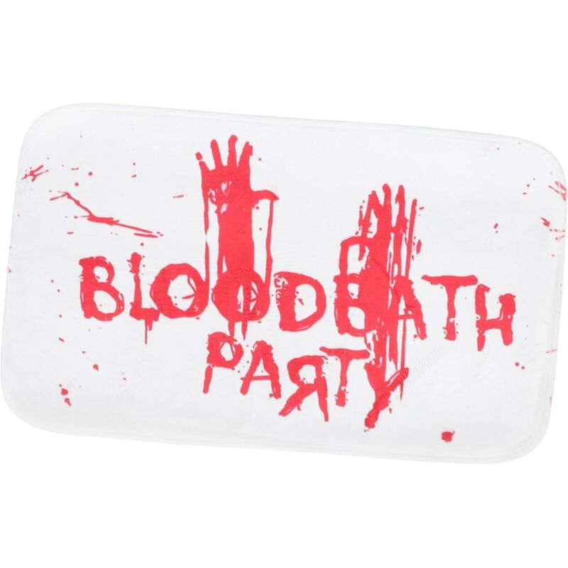 Halloween-Dekoration für draußen + Boden + Teppich, Fußmatte mit Blutfleck-Motiv, Aprilscherz-Teppich, Badezimmerteppich, kreativer Teppich, 50 x 80