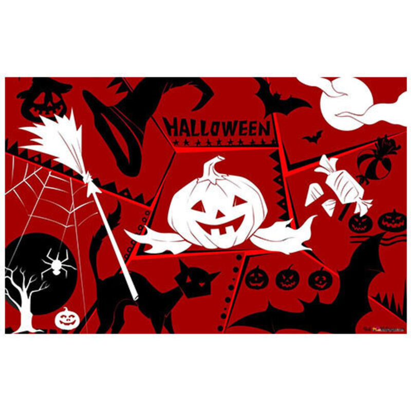 Halloween-Dekorations-Fußmatte, rutschfeste Halloween-Party-Türmatte