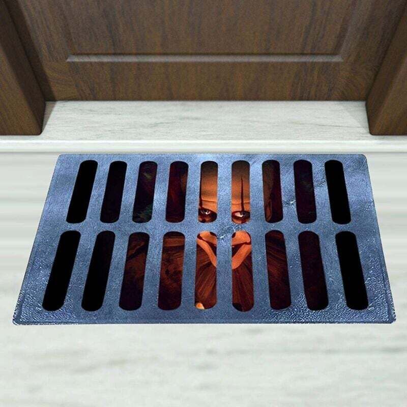 Halloween-Fußmatte, Halloween-Dekoration, rutschfeste Fußmatte, Horror-Clown, Fußmatte für drinnen oder draußen