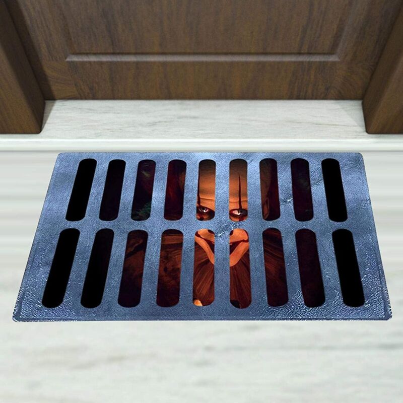 Halloween-Fußmatte, Halloween-Dekoration, rutschfeste Willkommensmatte, Horror-Clown, Fußmatte für drinnen und draußen - Ahlsen