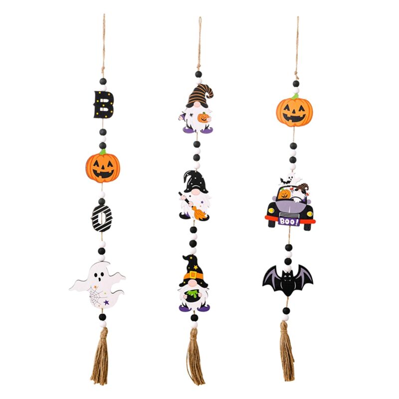 Halloween Perlengirlande Halloween Outdoor Dekorationen Boho Tablett Halloween Dekorationen Halloween Geisterperle Halloween