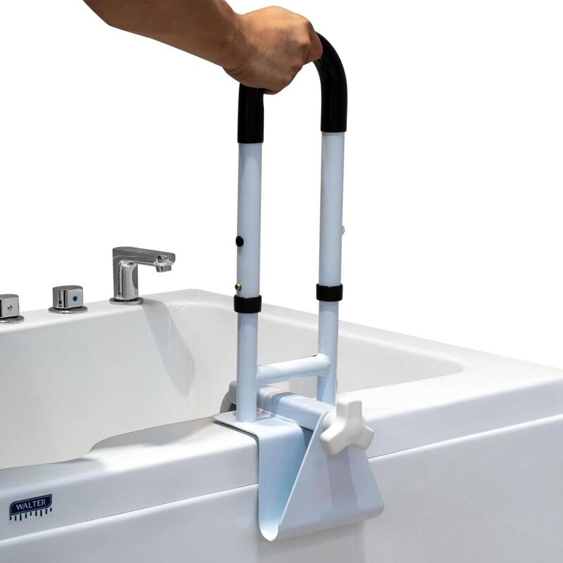 Haltegriff für Badewanne für Senioren, Haltegriff für Badewanne, Sicherheits-Badewannenzugangsstange, Badewannenstange ohne Bohren, Unterstützung für