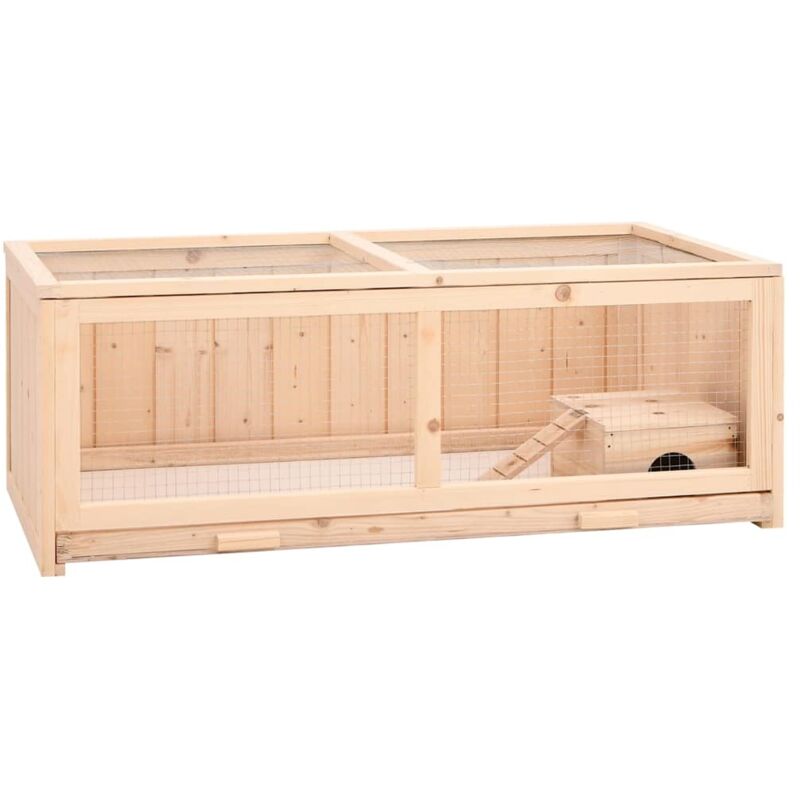 Hamsterkäfig 104x52x38 cm Massivholz Tanne - Vidaxl