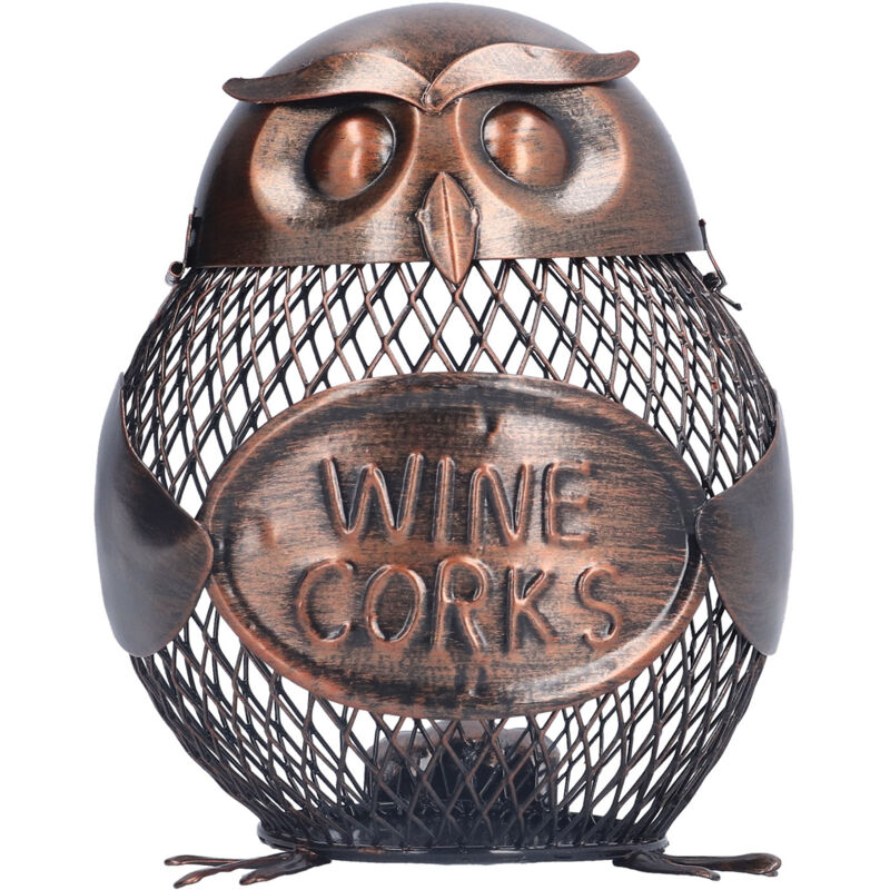 Handgefertigte Eulen-Spardose aus Schmiedeeisen – Kreative Dekoration und Aufbewahrung
