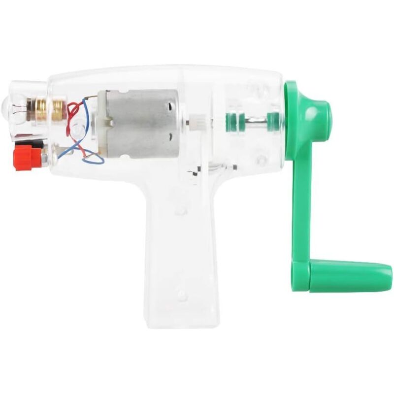 Handkurbel-Ladegerät, tragbarer Dynamo, Elektrizität, manueller Gleichstromgenerator, Glühbirnen-Kit, wissenschaftliches Experiment, Kinderspielzeug