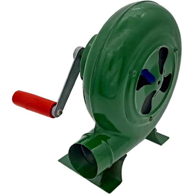 Handkurbel-Schmiedegebläse, manueller Ventilator, handbetriebener Ventilator, für Camping/Picknick/Outdoor, großes Grillzubehör-Geschenk, 150 W