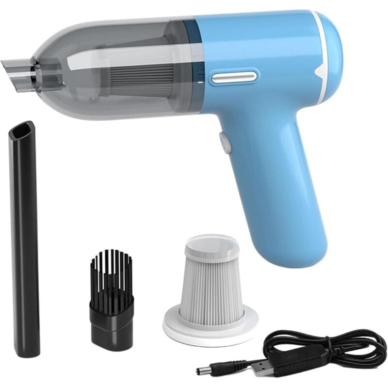 Handstaubsauger 120 W leistungsstarker Akku-Staubsauger – tragbarer Mini-Staubsauger mit 5000 Pa starker Saugkraft, wiederaufladbarer Handstaubsauger