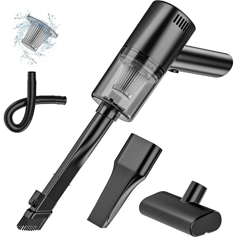 Ersandy - Handstaubsauger – 9000 Pa wiederaufladbarer kabelloser Handstaubsauger mit USB-Filter, Tischstaubsauger, Hundehaar-Staubsauger für Zuhause,