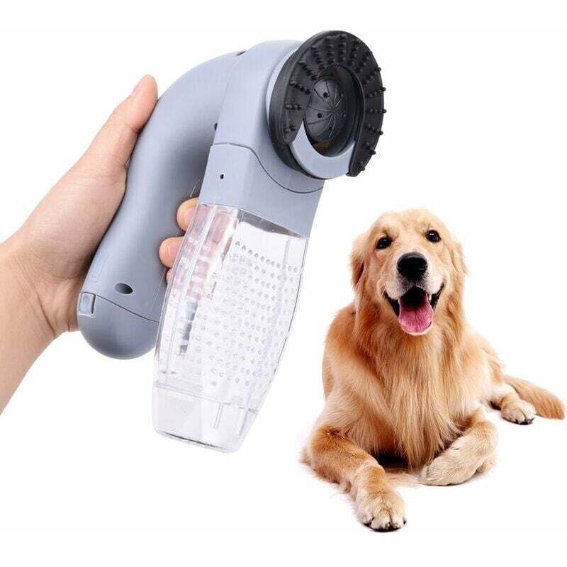 Handstaubsauger für Haustiere, tragbarer, kabelloser elektrischer Tierhaarentferner, Reinigungsgerät für Haustiere mit Aufbewahrungsbox