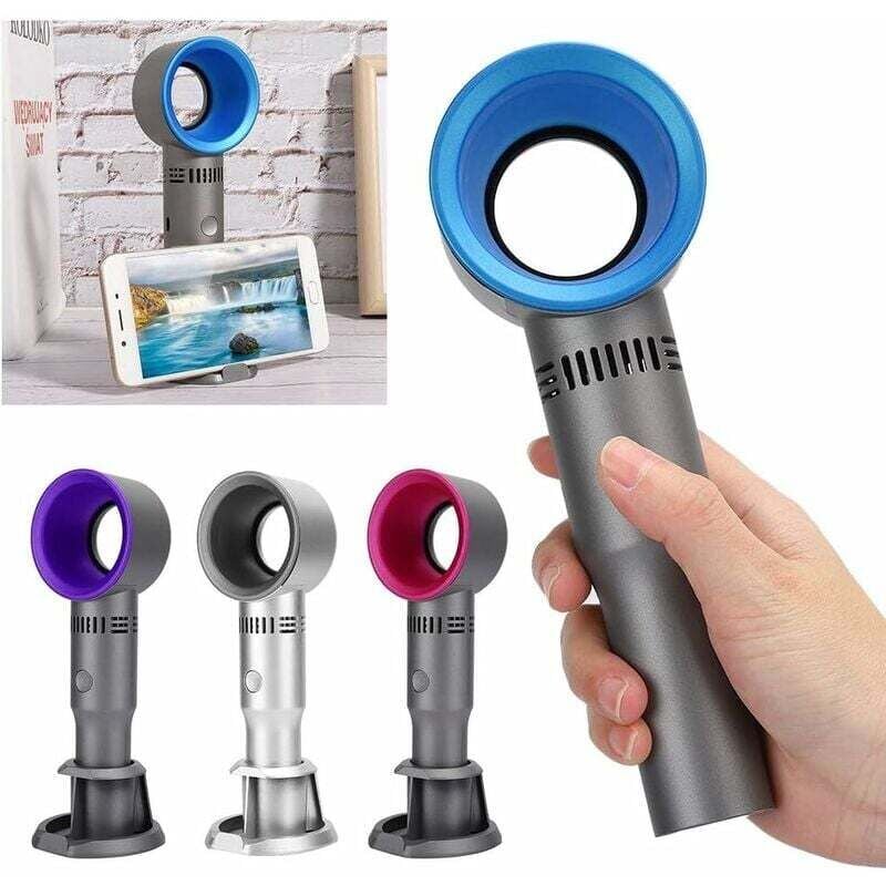 Handventilator, blattloser Ventilator, tragbarer Mini-USB-wiederaufladbarer Ventilator, tragbarer elektrischer persönlicher Kühlventilator der