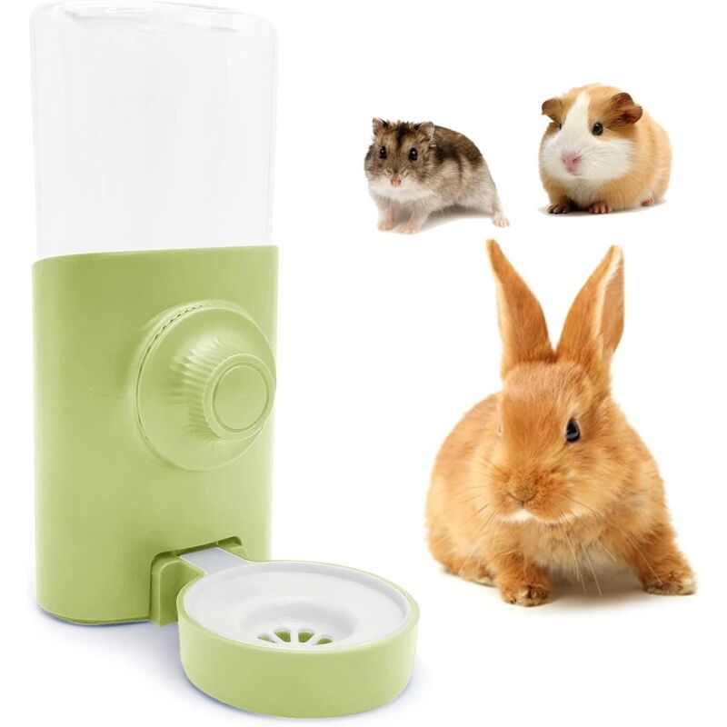 Hängender 600-ml-Wasserspender für Kaninchen und Meerschweinchen mit auslaufsicherem Verschluss geeignet für Hamster, Chinchillas und Frettchen