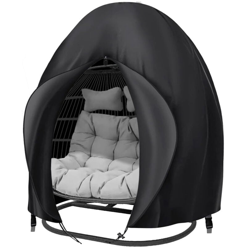 Hängesessel-Abdeckung für den Außenbereich 200 x 230 cm, wasserdichte Schutzhülle für Hängesessel, Gartenschaukel, Gartenmöbel