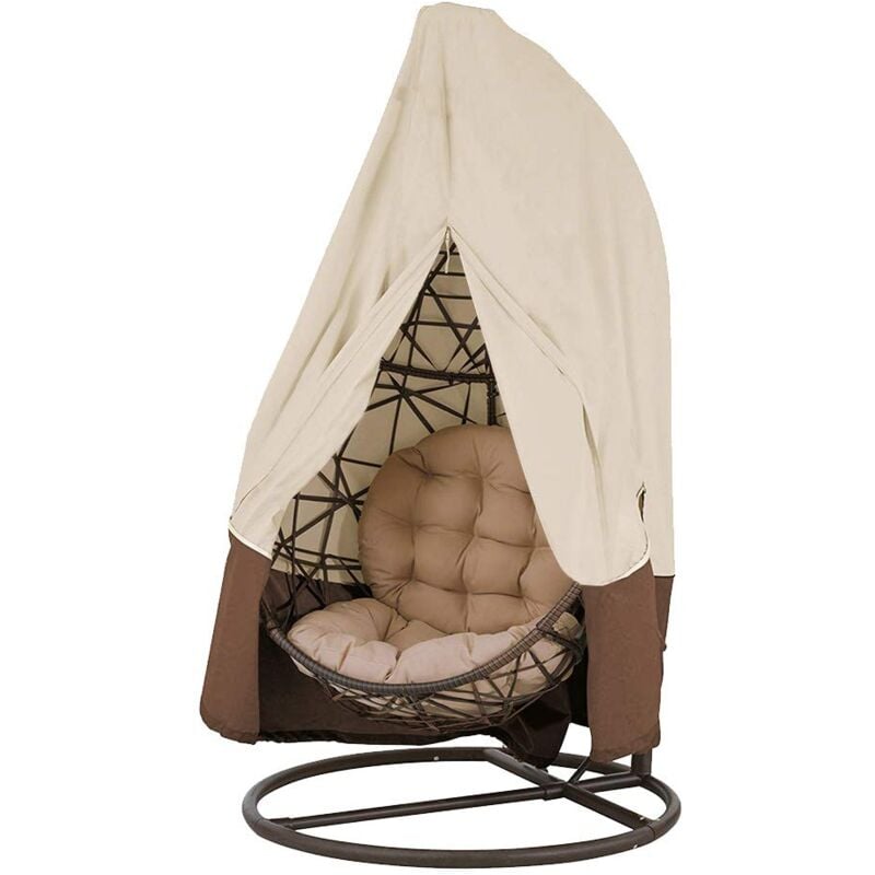 Hängesessel-Abdeckung, wasserdicht, Garten-Hängesessel-Abdeckung, Schutzhülle für Eierstuhl, Schaukelstuhl-Abdeckung (200 x 230 cm)